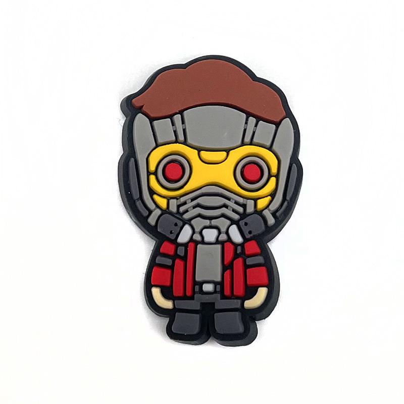 Marvel Series Croc Shoe Charms: Removable PVC Buckles for Holey Shoes