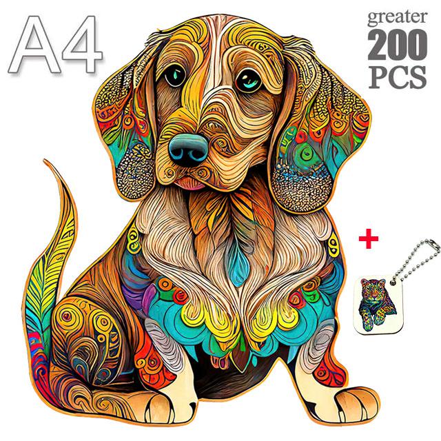 Non-Toxic Animal Wooden Puzzle For Adults Children A3 A4 A5 3D Wood Diy Crafts Shaped Christmas Gift Wooden Jigsaw Puzzle Gifts New
