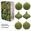 6Pcs/Box Plastic Christmas Hanging Balls DIY Christmas Hanging Ornament  Home Party