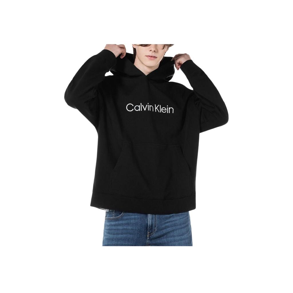 Calvin Klein Minimalist Logo Print Hoodie Men Tops Black 40HM231-BAE