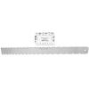 Notched Straight Edge Guitar Fret Chord Ruler Luthier Measuring Tool Set