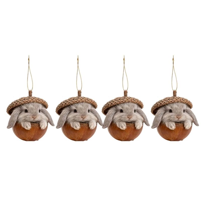 Acrylic Animal Ornaments Glossy Finish and Lightweighted for Christmas Tree Decors Festival Atmosphere Family Gatherings