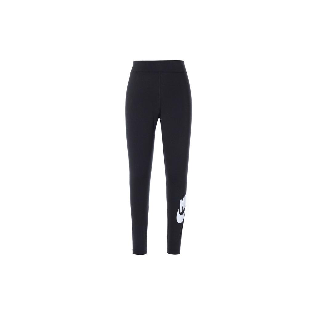 Nike High Waist Yoga Fitness Pants With Logo Print Women Bottoms Black CZ8529-010