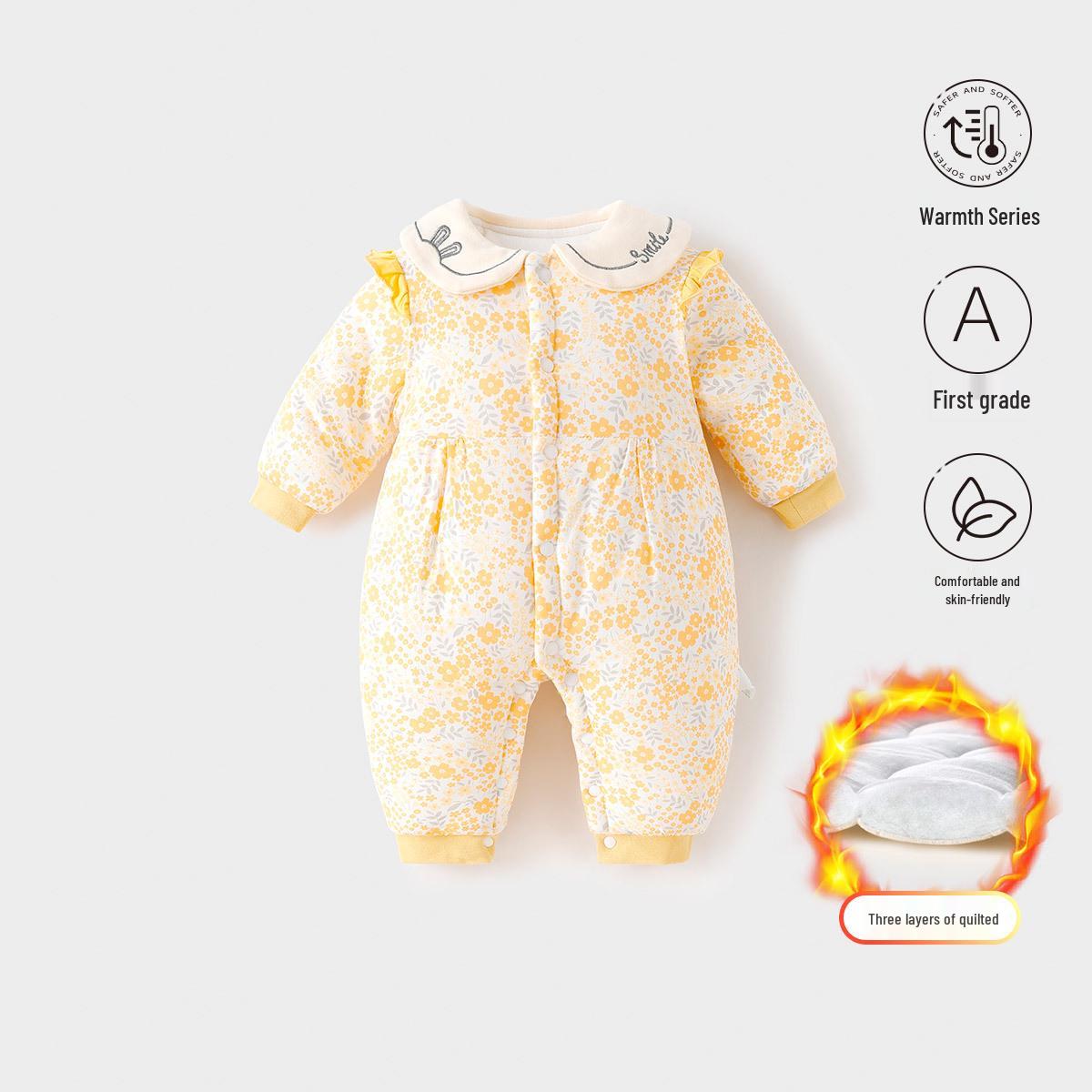 

Autumn/Winter Style Baby Girl Cotton Romper Jumpsuit – Thin, Stylish Outerwear 100 cm