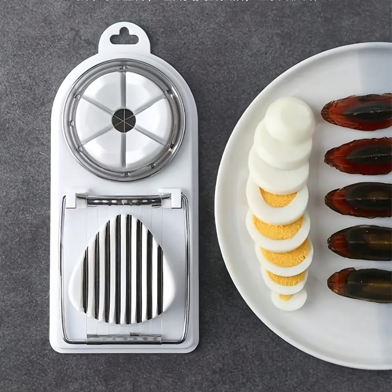 Multifunctional Egg Cutter Stainless Steel Egg Slicer Sectioner Cutter Mold Flower-Shape Luncheon Meat Cutter Kitchen Gadgets