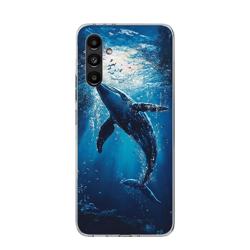 Humpback Whale Sea Giant Phone Case For Samsung Galaxy A17 A16 A14 A15 A13 A57 A56 A54 A55 A53 A37 A36 A34 A35 A33 A26 A24 A25 A