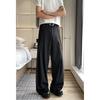 Three-dimensional Pleated Wide-leg Pants A-shaped Silhouette Casual Pants Men's Spring and Autumn New Design Sense Loose Drape Floor Pants