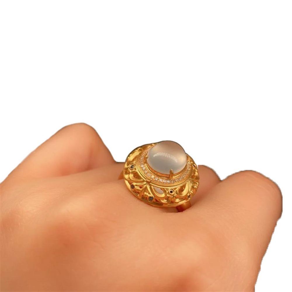 Adjustable Ring with Hidden Box DIY Retro Style Ring Elegant Women Open Ring  Anniversity Ring