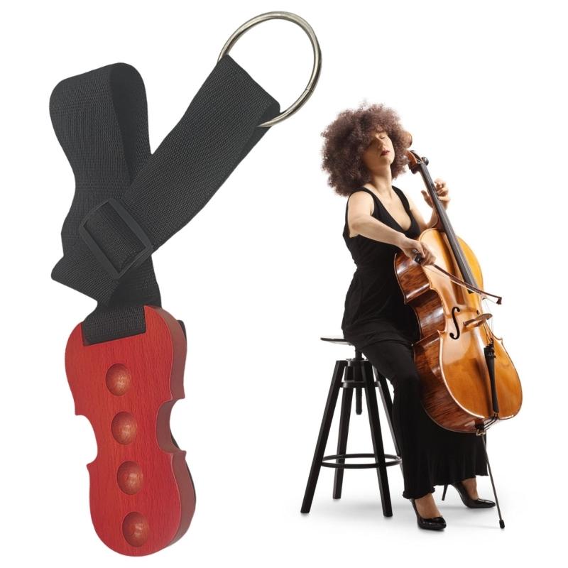 Ergonomická protiskluzová podložka pod cello vyrobená z masivního dřeva pro bezpečné umístění a dlouhodobé používání
