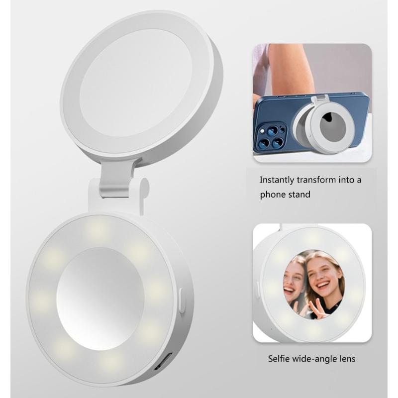 Magnetic Phone Fill Light Portable LED Photography Lighting For Video Shoots Selfies Vlog Indoor Outdoor Use