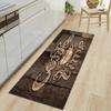 Long Kitchen Mat Minimalist Gray Utensil Runner Rug Anti Slip Floor Mat Soft Wear Resistant Suitable for Kitchen Decor