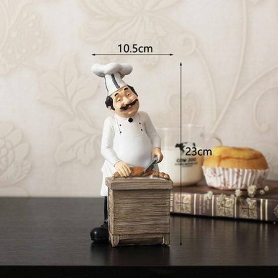 American Chef Doll Soft Figurine - Dessert & Pastry Shop Display Model