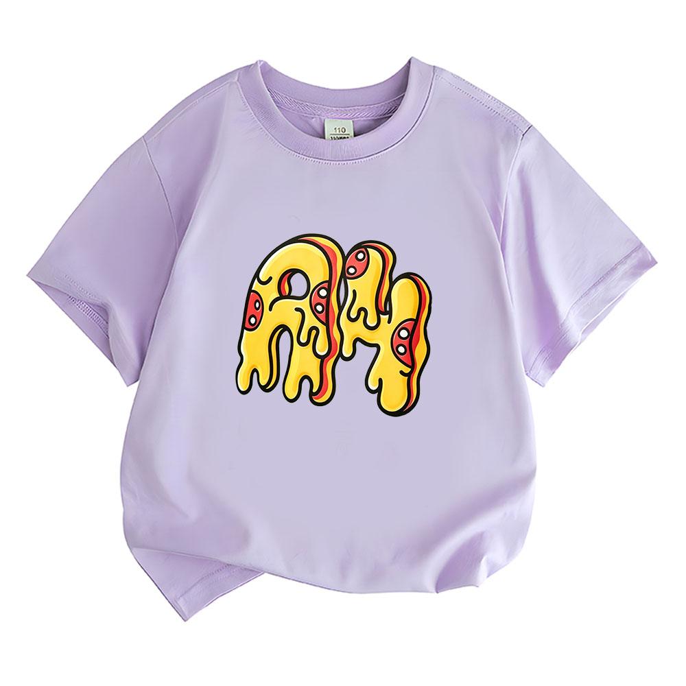 Merchandising A4 Camisetas para Niños 100% Algodón Merch A4 Estampado Lamba Camisetas Geniales Ropa Casual Niños Niñas Streetwear Tops Camisetas de Anime de Verano