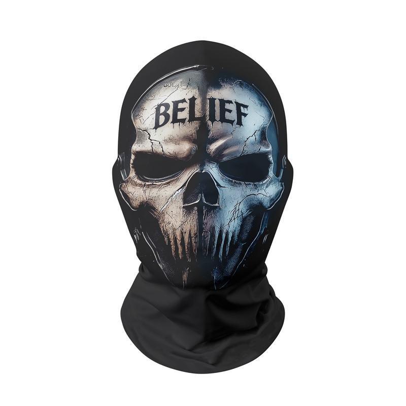 Maschera Integrale in Rete Uomo Donna Ciclismo Motocicletta Costume Divertente Copricapo Traspirante
