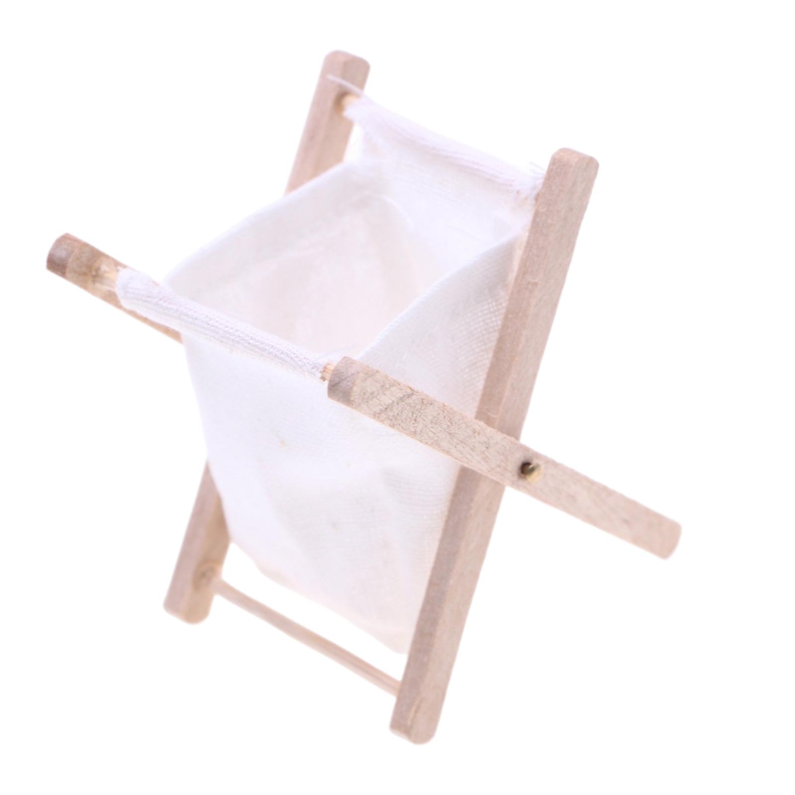 

1/12 Кукольный домик Миниатюрная Деревянная Складная Корзина для Хранения Одежды Корзина для Грязного Белья Дом Ванная Комната Декоративные Аксессуары B