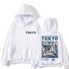 Japanese Style Tokyo Graphic Hoodie Men Women 90s Vintage Fashion Harajuku Sweatshirt Oversized