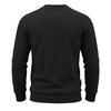 Men's Crew Neck Sweatshirt Long Sleeve Loose Fit Solid Color Autumn Winter Casual Thick Pullover Hoodie