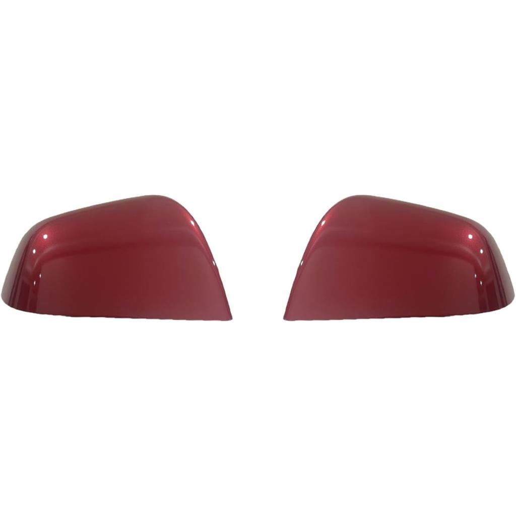 Compatible with Tesla Model Y Side Mirror Cover Replacement 2024, Left & Right Side Rearview Mirror Cover Cap for Model Y Accessories(red)