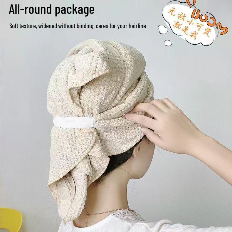 

Pineapple Plaid Quick-Dry Hair Towel Cap - Thickened Wrap for Women 60 x 100 cm