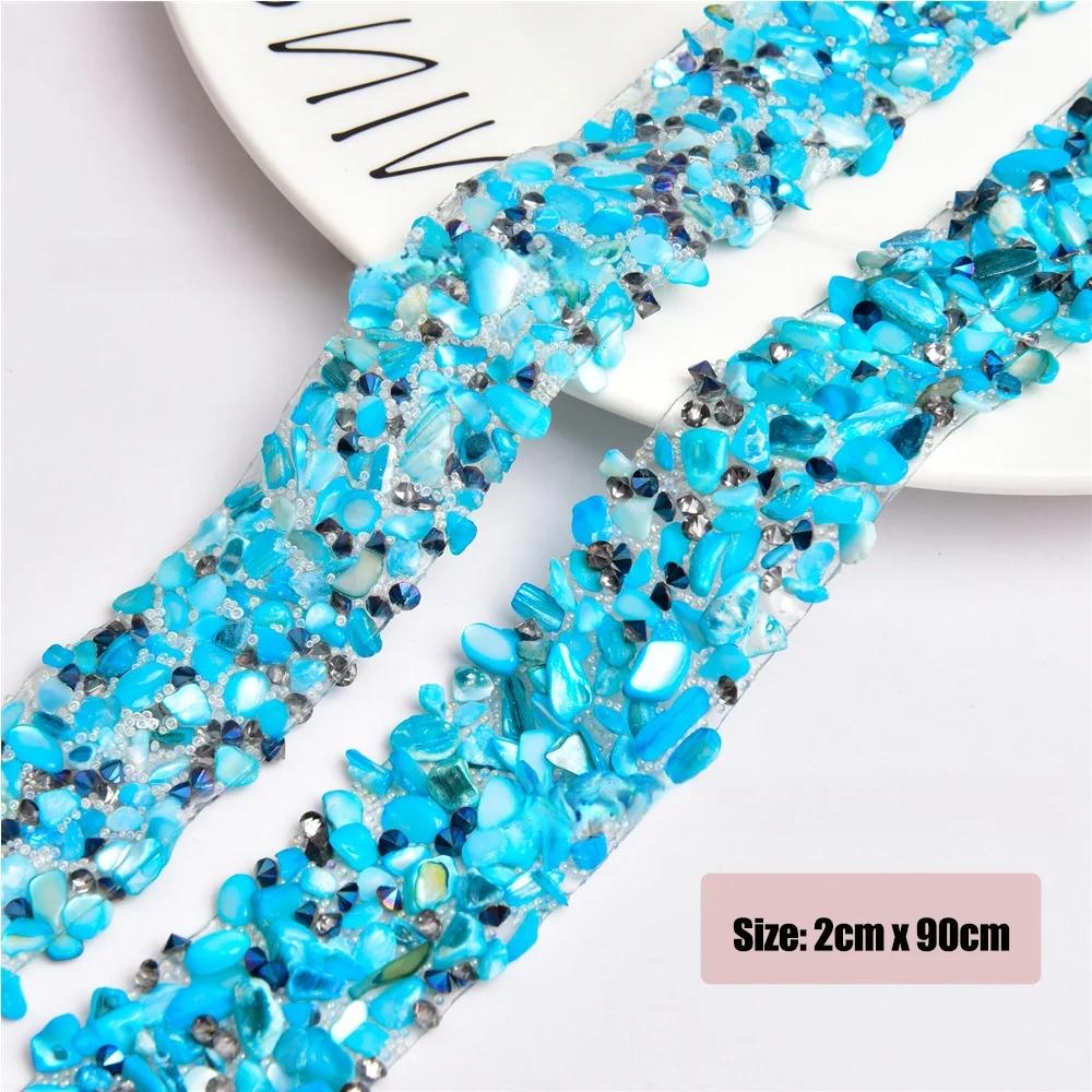 Colored Resin Crushed Stone Diamond Strip Self Adhesive Drill Tape Collective Accessory Ripple Latin Hair Ornament Drill Stick