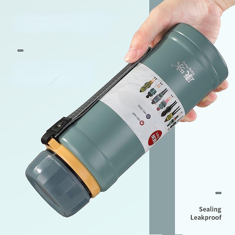 Intelligence Thermos Cup 650ml Vacuum Flasks Portable Stainless Steel Thermos Cup Water Bottle Travel Tea Mug Office Thermos Cup