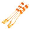 Hand-Held Back Shoulder Neck Muscle Massager Plastic Back Puller Fitness Physiotherapy Massage Roller Bead Pull-Back Roller