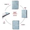 New PU Leather Men's Short Wallet Two-fold Large Capacity Retro Coin Purse Black Blue Grey Multiple Pockets Men Women