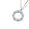 Fully Diamond Donut Jewelry New Niche Light Luxury Temperament Necklace