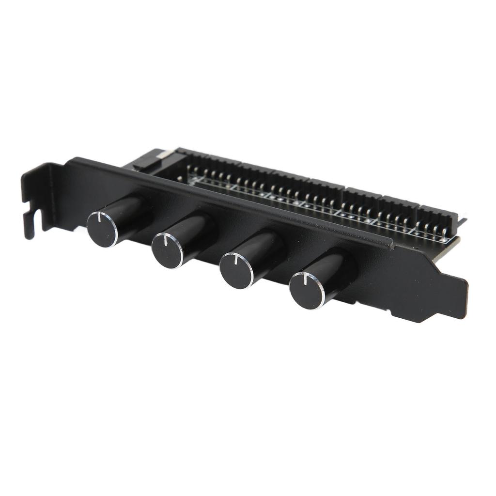 PC Fan Hub 4 Knob 8 Channels 4PIN Interface 72W PCI Bracket Cooling Fan Speed Controller For CPU Chassis HDD VGA PWM