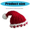 Christmas Santa Hat for Holiday Celebrations Festival Props Hat for Adult All Age Crochet Santa Caps Party Props Headwear