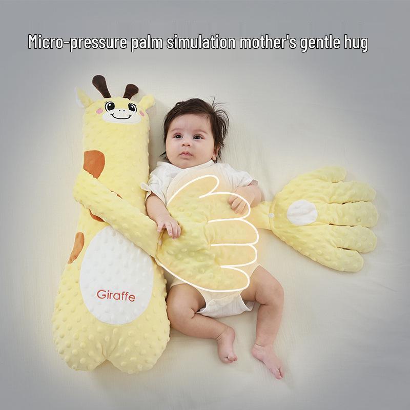 Almohada Calmante para Dormir de Bebé – Cojín de Confort Anti-Sobresaltos para Acariciar Suavemente y Abrazar