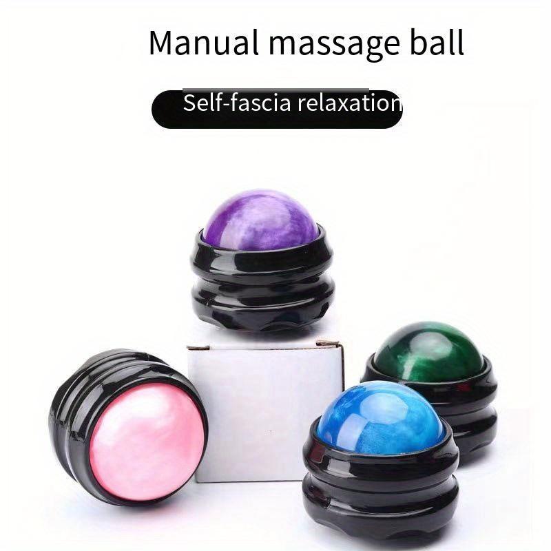 Mini Roller Massage Ball Handheld Fitness Ball Meridians Fascia Ball Essential Oil Resin Neck And Back Leg Massager