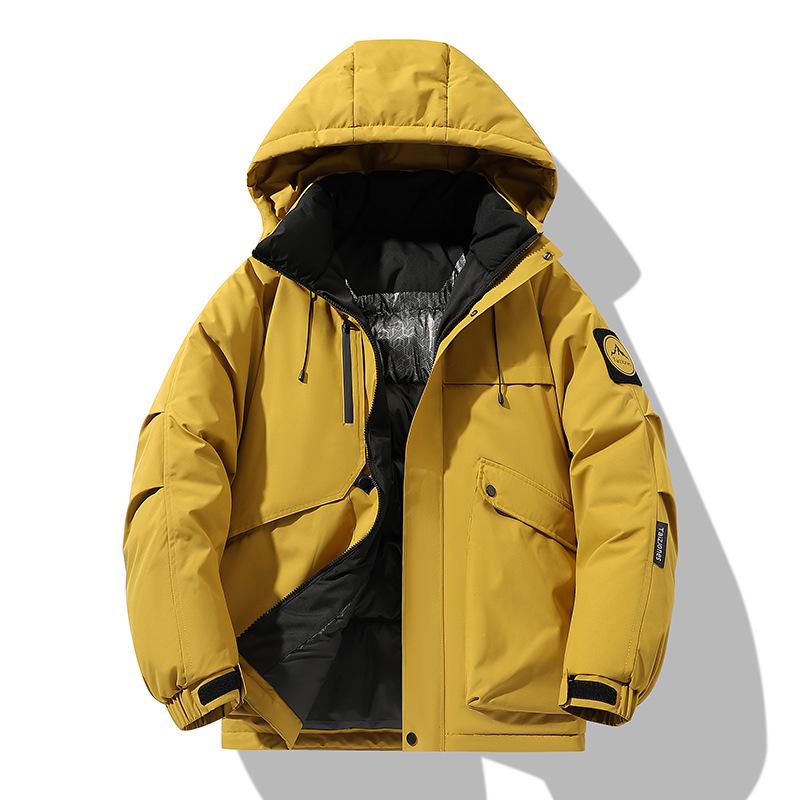 Men's Graphene-Enhanced Warm Winter Cotton Jacket - Trendy, Loose Fit, and Hooded for Casual Wear