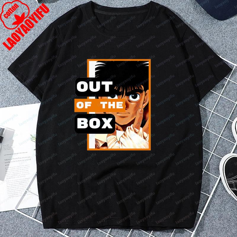 Japan Hajime No Ippo Kamogawa Boxing Gym T Shirt Unisex Anime Novelty TShirt Crew Neck Anime Unisexga Tee Shirt Short Sleeve Clothes