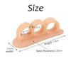 Professional Comfortable Pain Relief 3 Holes Silicone Toe Separator Hallux Valgus Corrector