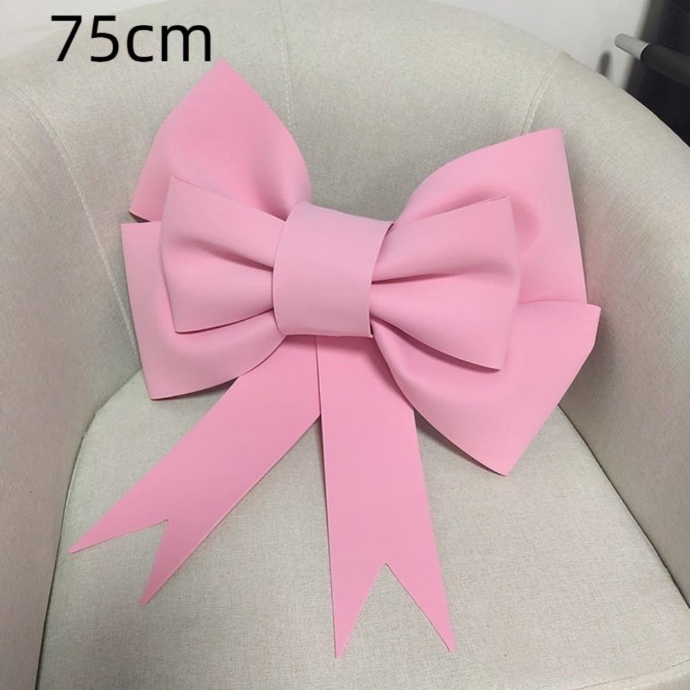 

Material Kit Christmas Giant Bow Handmade Christmas DIY Decor New Bow Knot Kit Festivity Decor Pink-75cm