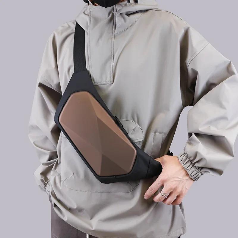 Waterproof Wear-resistant Men's Bag High-end Minimalist Waist Bag Travel and Shopping Mini Shoulder Bag