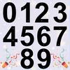 Decorative Address Numbers 3D House Number for Outside, Modern 0-9 Floating Numbers, Wall Mount Weather-proof Metal Sign Door, Mailbox,