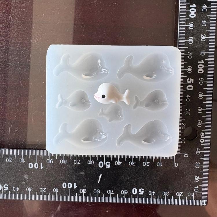 Flexible Silicone Pendant Mould Epoxy Resin Dolphin Shaped Accessories Mold Handmade Jewelry Projects Making Mold