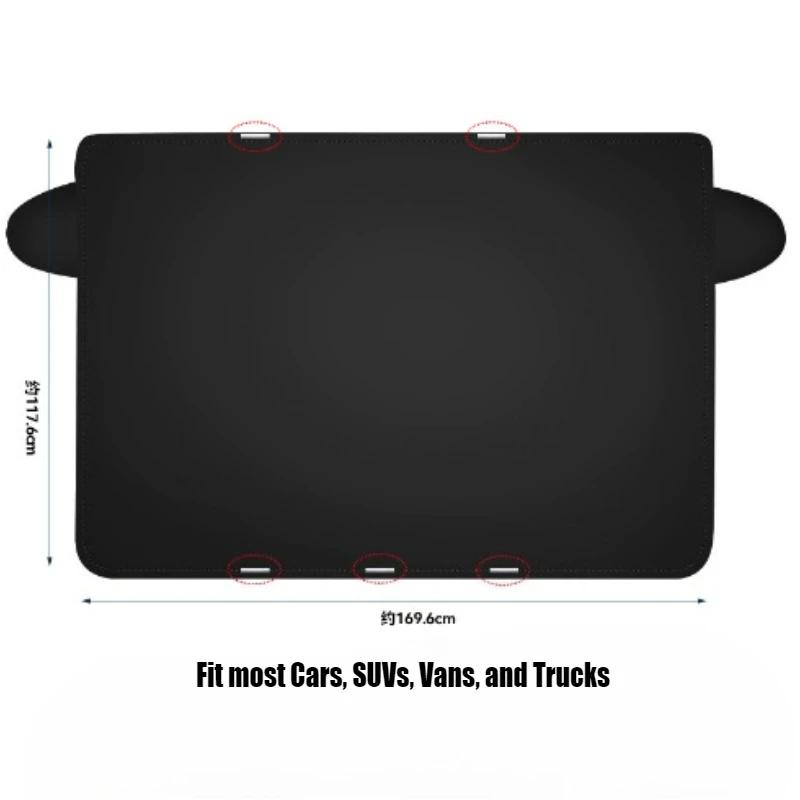 2025 Upgraded Magnetic Car Windshield Snow Cover - Fit for Most Cars,SUVs & Trucks,All-Season Anti-Freeze Protection,Windshield чёрный