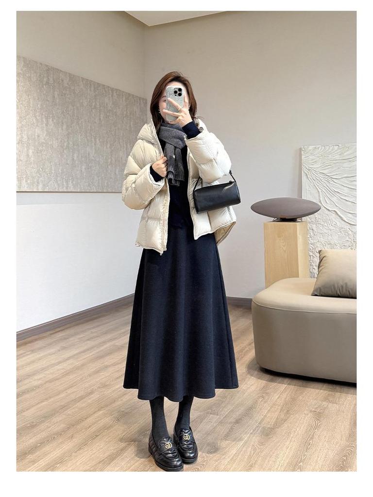 Timeless Wool Umbrella Skirt [2 Lengths]: Elegant, Warm Winter Midi Skirt for 2025