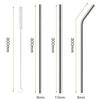 YBGGJO Stainless Steel Straws, 300mm Long, 3 Straws + 1 Cleaning Brush, Reusable Metal Replacement for Milkshakes, Beverages, and Juices