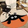 1PC Pocket Elves Office Round Area Rug, Mat Suitable For Office, Under Office Chairs Bedroom Living Room Home Decor, Room Deco