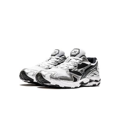 Mizuno Wave Rider 10 Biały Srebrny Czarny