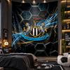Nástěnná tapisérie Newcastle United Fotbalový potisk Látka do obývacího pokoje Ložnice Domácí dekorace