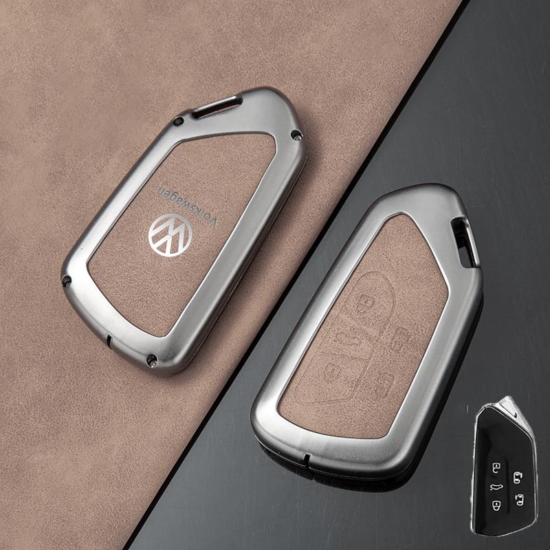 For VOLKSWAGEN VW Zinc Alloy Car Smart Remote Key Case Full Cover Protector Shell Fob For VW Volkswagen ID.3 ID.4 Golf 8 2022 20
