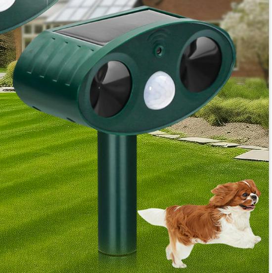 Repelente ultrasónico de animales con energía solar para exteriores