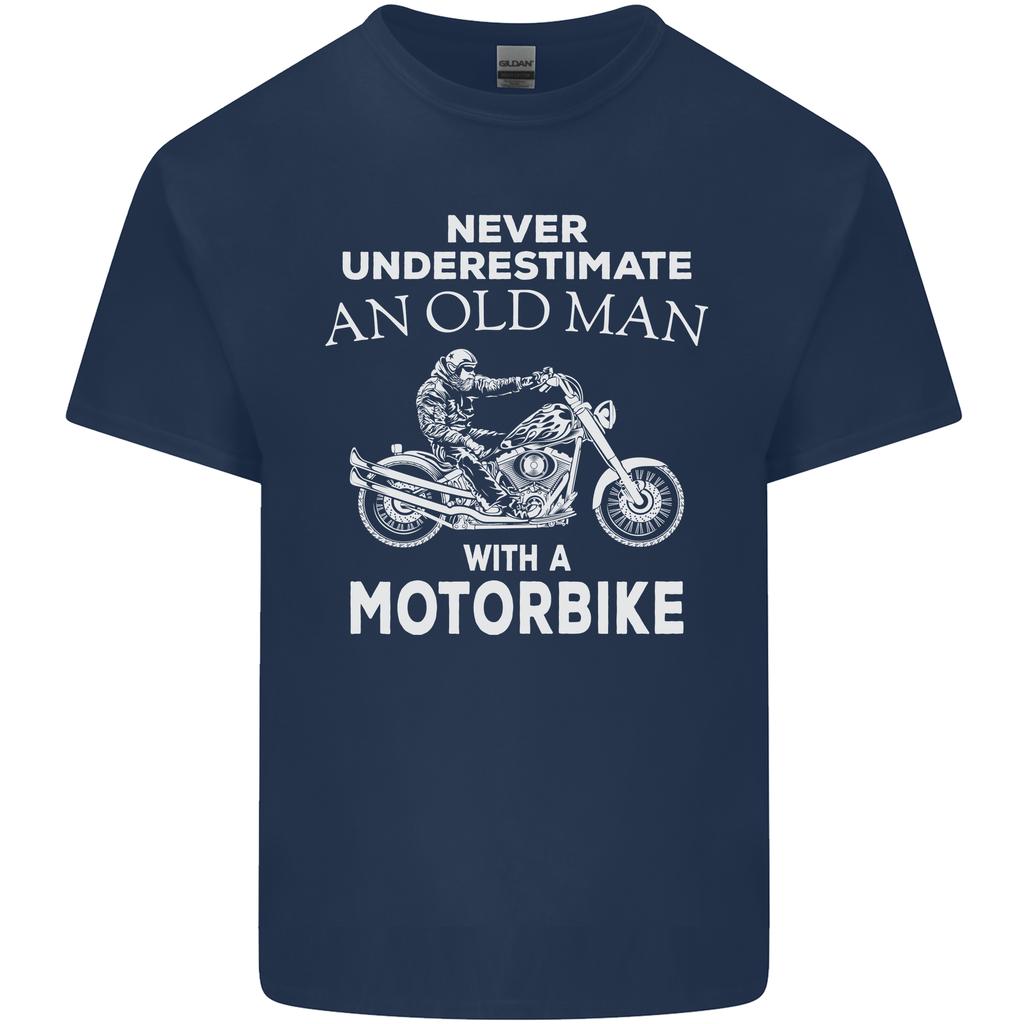 Biker Old Unisex Motorbike Motorcycle Funny Unisexs Light Cotton Tshirt