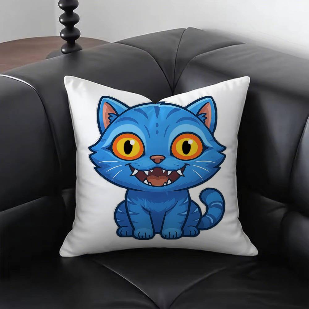 1pc Anime KPOP Demon Hunters Tiger Pillow Case Fashion Square Pillowcase Bedroom Sofa Room Ins Decoration Leisure