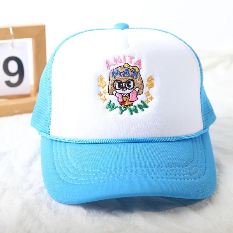 ANITA MAX WYNN Baseball Cap for Unisex Women Hip Hop Cartoon Print Mesh Hat Cute Trucker  Hat Casquette Gorras Bone